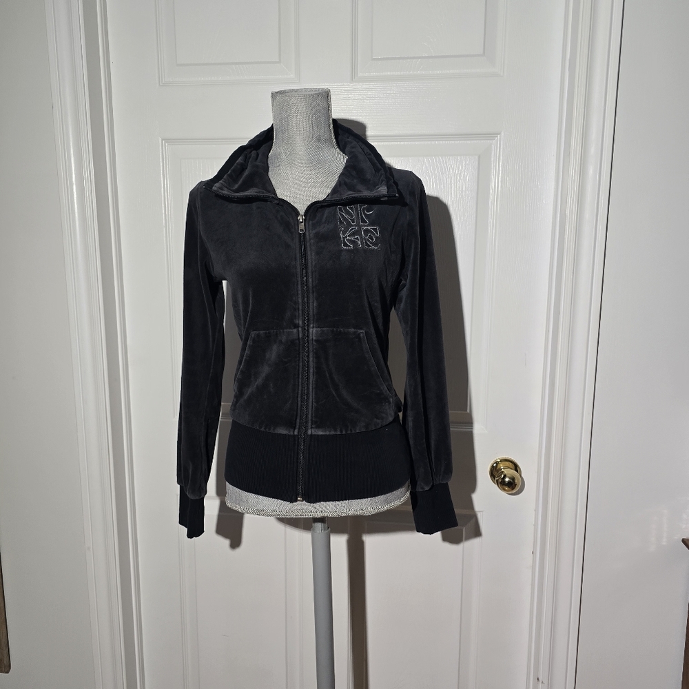 NIKE vintage Velour Zip Up